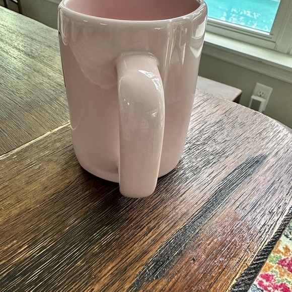 Rae Dunn light pink KISS ME coffee mug - Picture 2 of 4